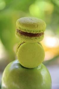 Green apple macaroons at Constance Hotels Experience