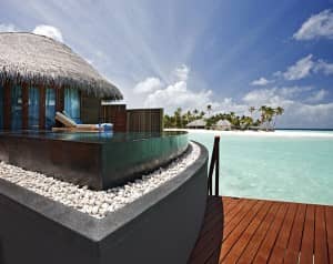 Water villa at Constance Halaveli, Maldives