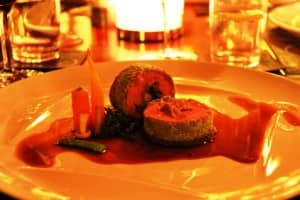 Roulade of grass-fed veal by Chef Walter Ferretto