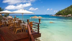 Beach bar and grill, Constance Lemuria, Seychelles