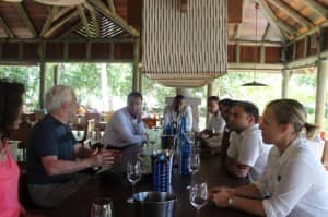 Wine tasting with Jean Marc Boillot at Constance Ephelia, Seychelles