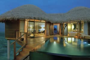 The spacious Water Villas at Constance Halaveli, Maldives