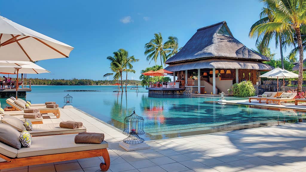 Poolside at Le Prince Maurice, Mauritius
