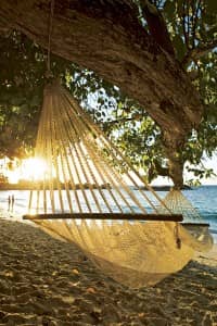 Relax in a hammock at Constance Lemuria