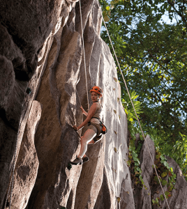 Rock climbing at Constance Eph├®lia