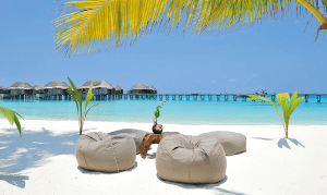 Enjoy a coconut in the Maldivian way