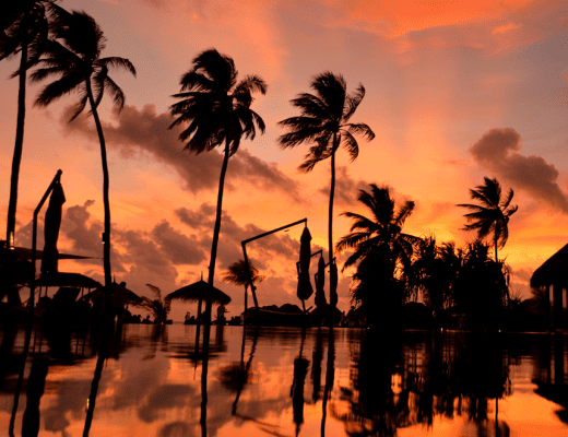 Sunset at Constance Halaveli, Maldives