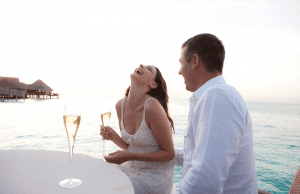 Celebrating a honeymoon at Constance Halaveli, Maldives 