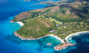 The cost of Constance Lémuria, Praslin Island, Seychelles