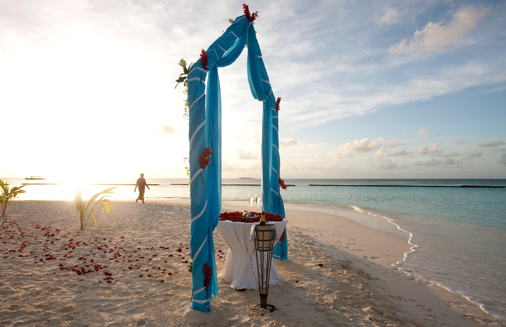 A wedding on the beach
