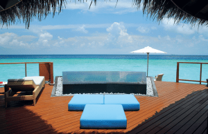 The view from Constance Halaveli's Water Villas