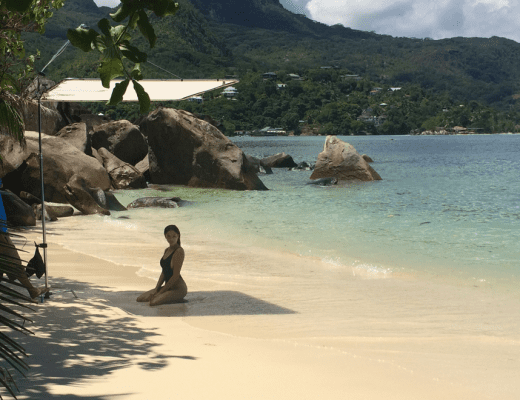 Marie Claire photo shoot in the Seychelles