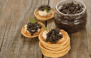 caviar pancakes