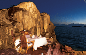 dinner on the rock
