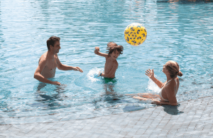 A family holidays at belle mare plage