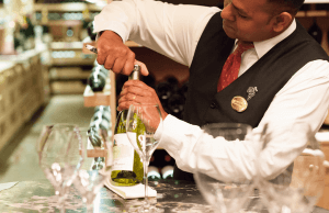 A Sommelier from Le Prince Maurice