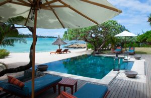 Beach views at the Princely Suite, Constance Le Prince Maurice Mauritius