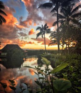 Sunset reflections at Constance Prince Maurice