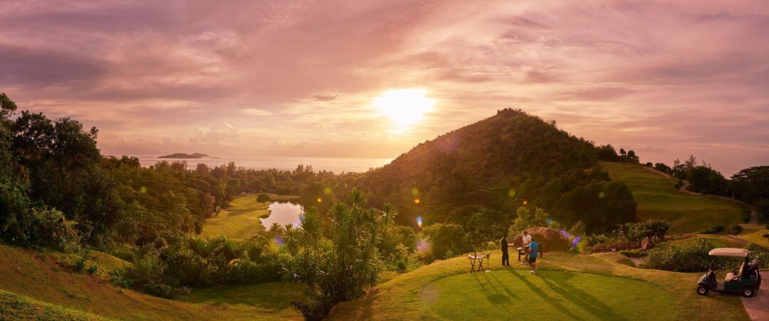 Sunset over Lemuria Golf Course