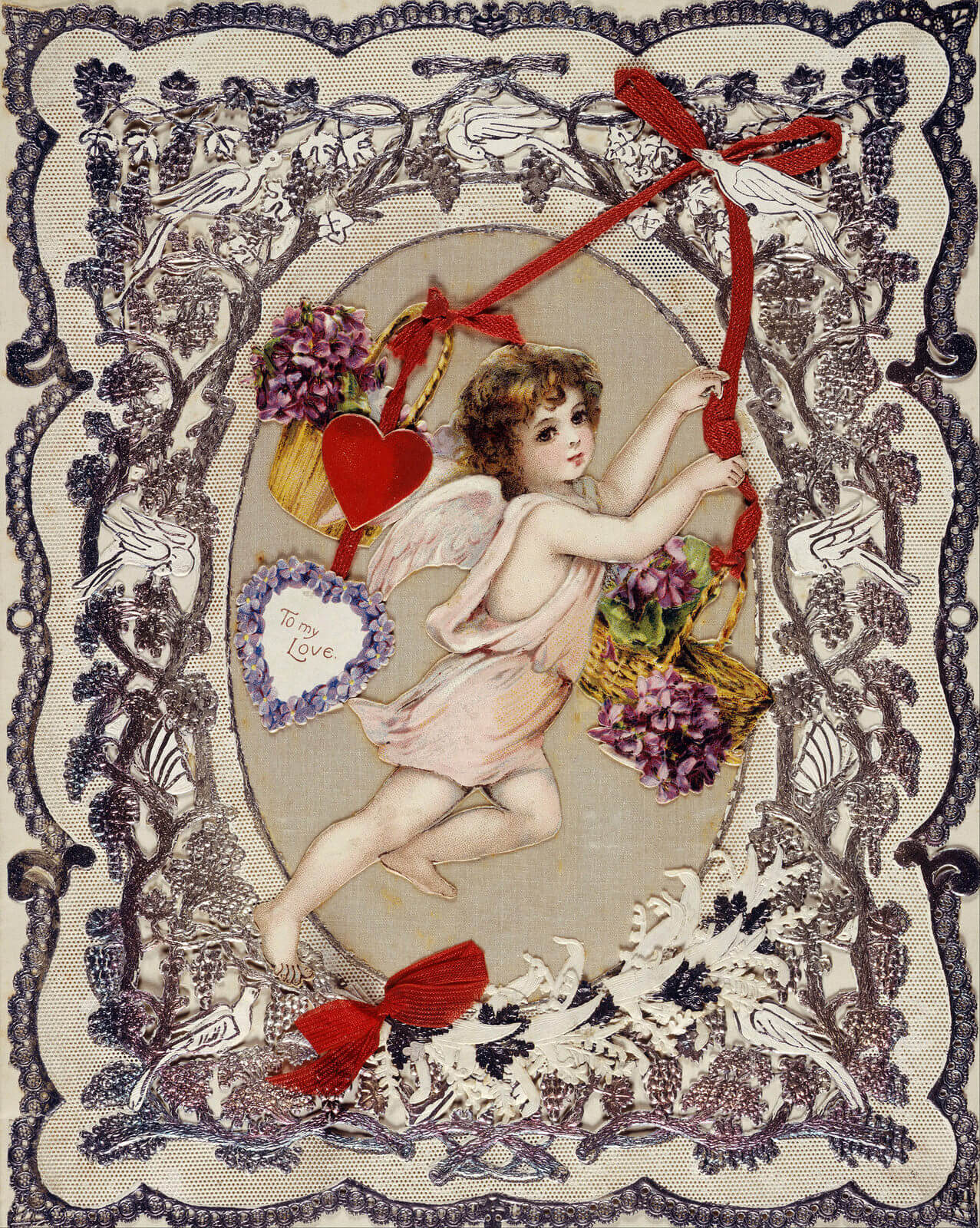victorian valentines card