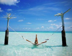 Ocean hammock at Moofushi Maldives