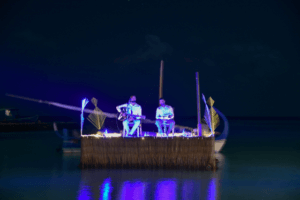 Floating performance at Constance Moofushi Maldives