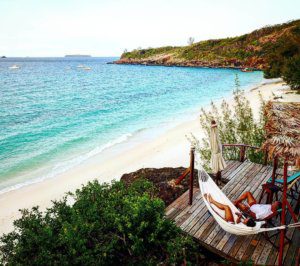 Madagascar beach hammock