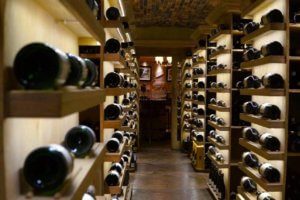 wine cellar bottles